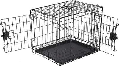Main Images for Amazon Basics Medium Metal Dog Crate/Cage with Tray