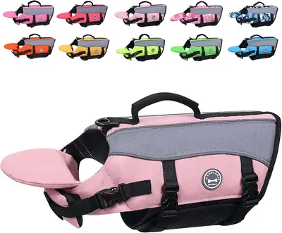 Main Images for VIVAGLORY Dog Life Jacket with Removable Front Float