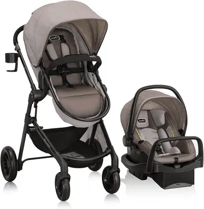 Main Images for Evenflo Pivot Modular Travel System with LiteMax Infant Car Seat with Anti-Rebound Bar…