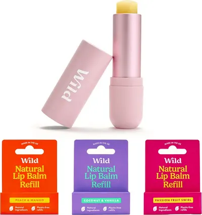 Main Images for Wild Natural Refillable Lip Balm Starter Kit