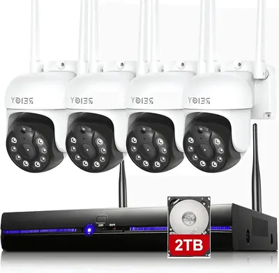 Main Images for REIGY 5MP Outdoor Wifi Video Surveillance Kit with 2TB HDD