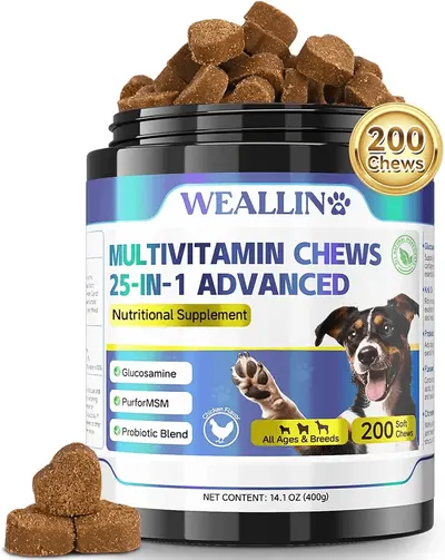Main Images for WEALLIN 25-in-1 Multivitamin Supplements for Dogs