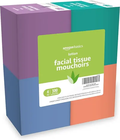 Main Images for Amazon Basics Facial Tissue with Lotion