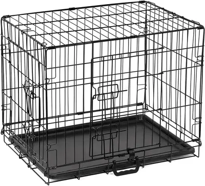 Main Images for Dog Crate Small Size Dog Puppy Pet Cage with 2 Doors (Front & Side)