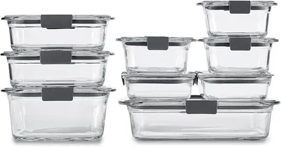 Main Images for Rubbermaid Brilliance Glass Food Storage Containers