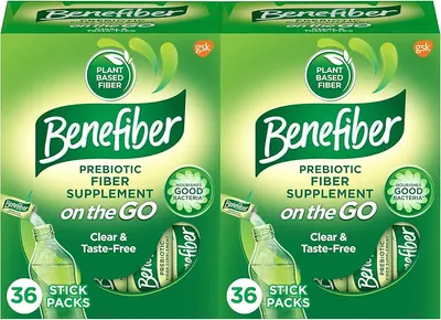 Main Images for Benefiber On The Go Prebiotic Fiber Supplement Powder for Digestive Health