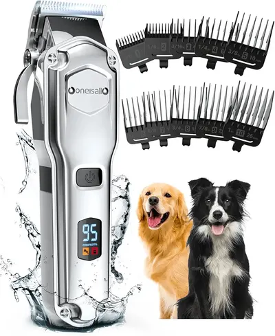 Main Images for oneisall Dog Clippers for Grooming for Thick Heavy Coats/Low Noise Rechargeable Cordless…