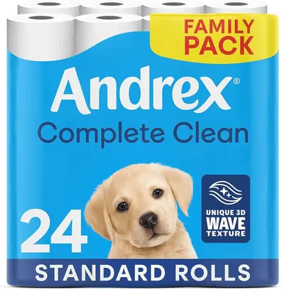 Main Images for Andrex Complete Clean Toilet Roll 24 Rolls (Previously Andrex Classic Clean Toilet…