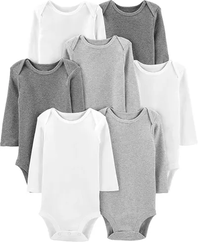 Main Images for Simple Joys by Carter's unisex-baby 7-pack Long Sleeve Bodysuit