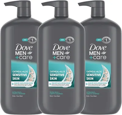 Main Images for DOVE MEN + CARE Body & Face Wash Sensitive Skin 3 count For Hydrated