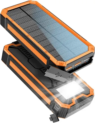 Main Images for Solar Power Bank PD20W，20000mAh Waterproof Solar Charger USB C External Battery Solar…