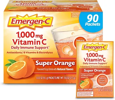 Main Images for Emergen-C 1000mg Vitamin C Powder for Daily Immune Support Caffeine Free Vitamin C…