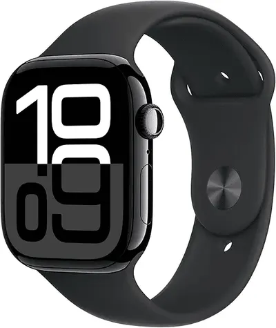 Main Images for Apple Watch Series 10 GPS 46 mm Smartwatch with Jet Black Aluminium Case with Black…