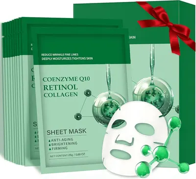 Main Images for Pack of 10 Collagen Mask Face Masks Skincare