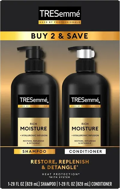 Main Images for TRESemmé Rich Moisture Shampoo and Conditioner 2 Count Rich Moisture for Dry Hair…