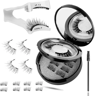 Main Images for Magnetic Eyelashes Natural look Magnetic Lashes Kit with Applicator for Beginners…