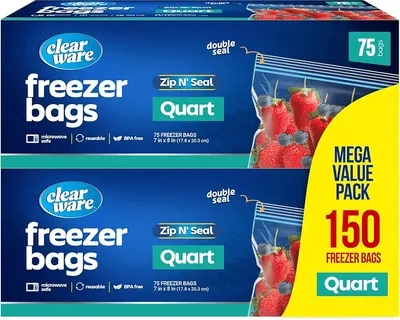 Main Images for Quart Freezer Bags