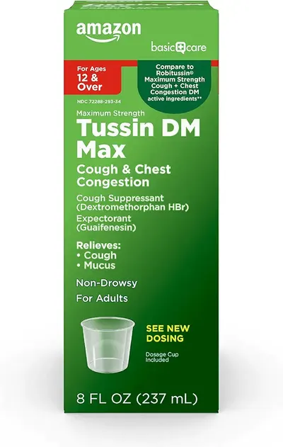 Main Images for Amazon Basic Care Tussin DM MAX