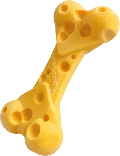 Main Images for Nylabone Extreme Tough Dog Chew Toy Cheese Bone
