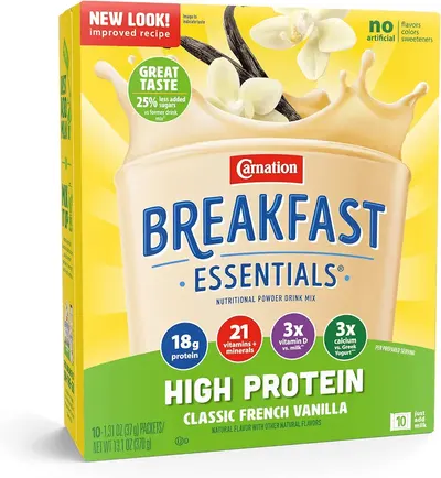 Main Images for Carnation Breakfast Essentials High Protein Oral Supplement Classic French Vanilla…