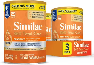 Main Images for Similac 360 Total Care Sensitive Infant Formula for Fussiness & Gas Due to Lactose…