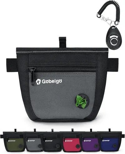 Main Images for Gobeigo Dog Treat Pouch and Training Clicker