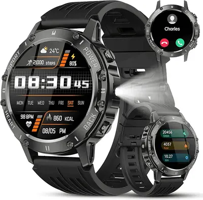 Main Images for Military Smart Watch for Men Answer/Make Calls