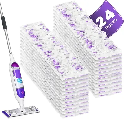 Main Images for 24 Pack Disposable Power Mop Refills Compatible with Swiffer PowerMop Multi-Surface…
