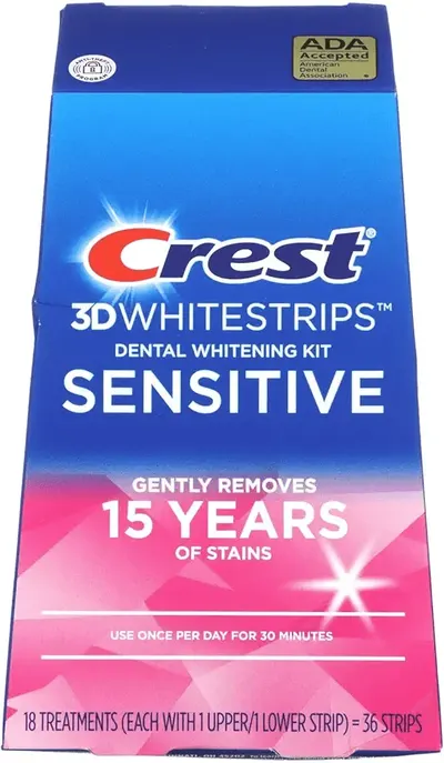 Main Images for Crest 3D Whitestrips Sensitive At-Home Teeth Whitening Kit