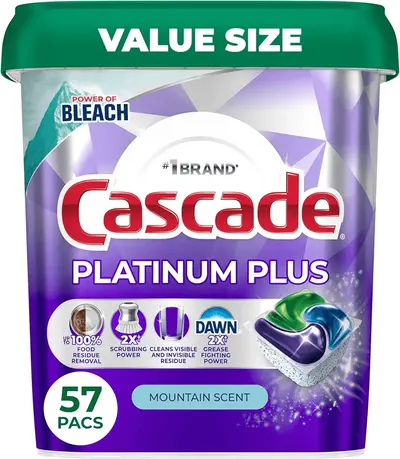 Main Images for Cascade Platinum Plus Dishwasher Pods