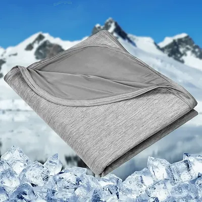 Main Images for HOMFINE Cooling Blanket for Night Sweats Cool Throw Blanket with Japanese Q-max>0.45…