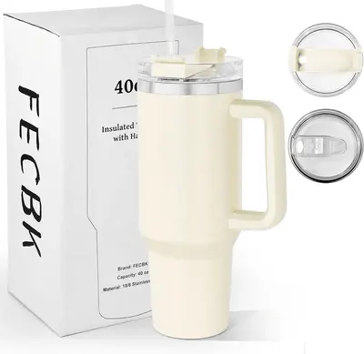 Main Images for FECBK 40oz Tumbler with Straw and Lid 1.2L