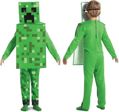 Main Images for Disguise Minecraft Creeper Costume for Kids