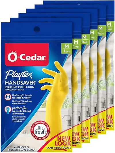 Main Images for Playtex Handsaver Reusable Rubber Gloves (Medium