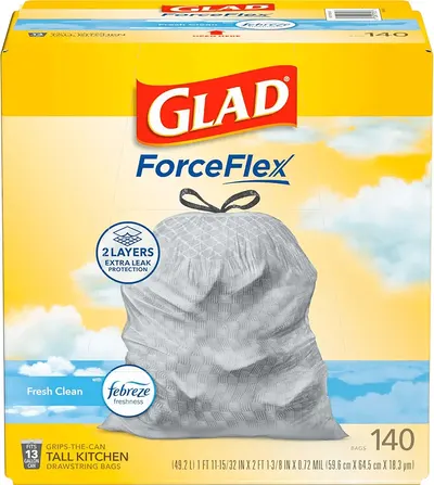 Main Images for Glad ForceFlex 13 Gallon Tall Kitchen Trash Bags