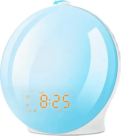 Main Images for Alarm Clock Wake Up Light with Sunrise/Sunset Simulation Dual Alarms and Snooze Function