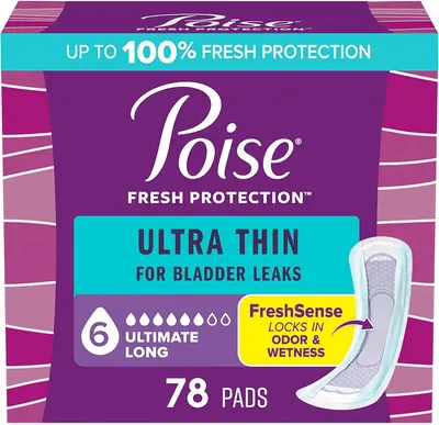 Main Images for Poise Ultra Thin Incontinence Pads & Postpartum Pads for Bladder Leaks