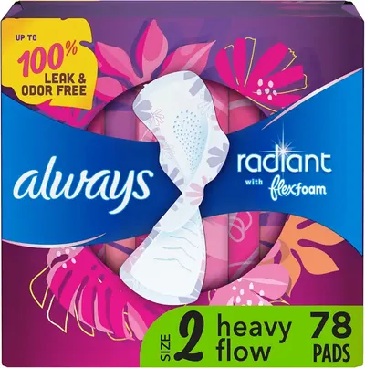 Main Images for Always Radiant Feminine Pads for Women