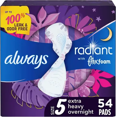 Main Images for Always Radiant Feminine Pads for Women