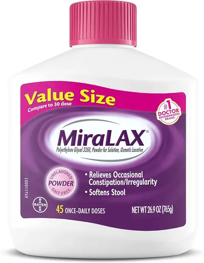 Main Images for MiraLAX Gentle Constipation Relief Laxative Powder