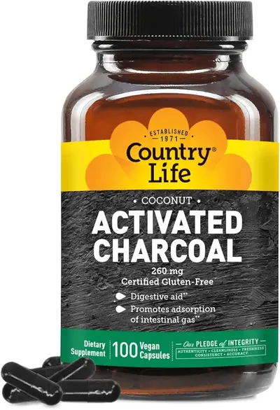 Main Images for Country Life Coconut Activated Charcoal Capsules