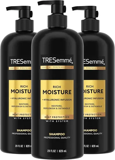 Main Images for TRESemmé Rich Moisture Hydrating Shampoo 3 Count for Dry Hair Formulated With Pro Style…