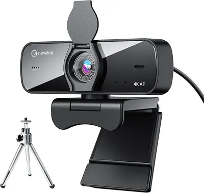 Main Images for N newline 4k webcam for pc with 2 Microphones and Metall Tripod