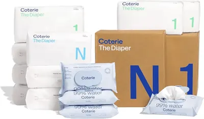 Main Images for Coterie Baby Wipes + Diapers Kit