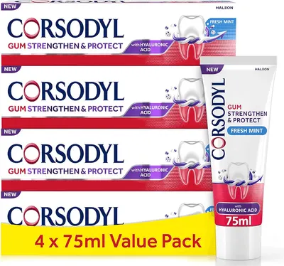 Main Images for Corsodyl Toothpaste Multipack Gum Strengthen & Protect with Hyaluronic Acid