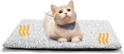 Main Images for MORA PETS Self Heating Cat Bed Heated Cat Blanket Self Warming Pet Pad Thermal Pet Mat…