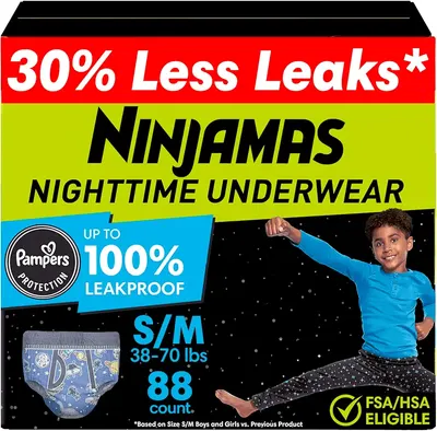 Main Images for Ninjamas Boys Bedwetting Nighttime Underwear