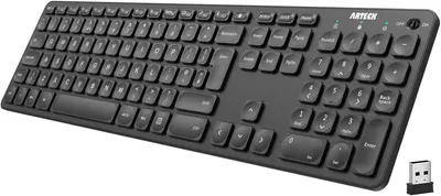 Main Images for Arteck 2.4G Wireless Keyboard Ultra Slim Full Size Keyboard with Numeric Keypad and…