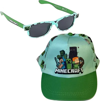 Main Images for Minecraft Cap and Free Sunglasses Set
