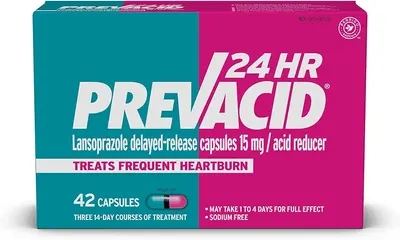 Main Images for Prevacid 24HR Lansoprazole Delayed-Release Capsules